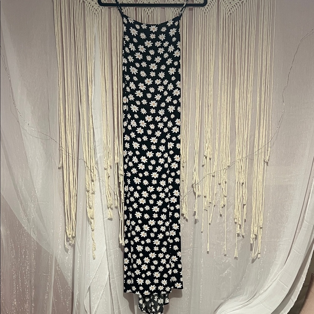 Cotton On Black and White Floral Maxi Skirt